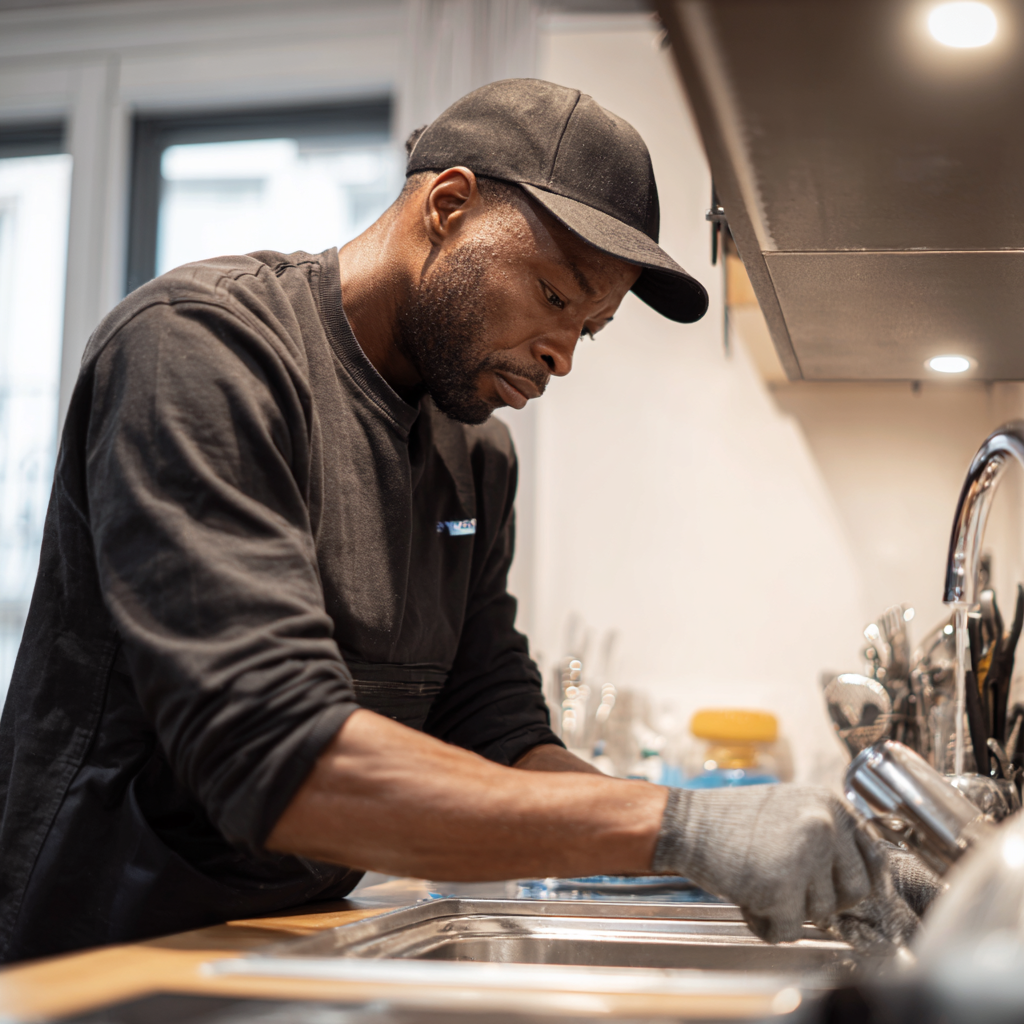 Plombier en intervention à Abidjan