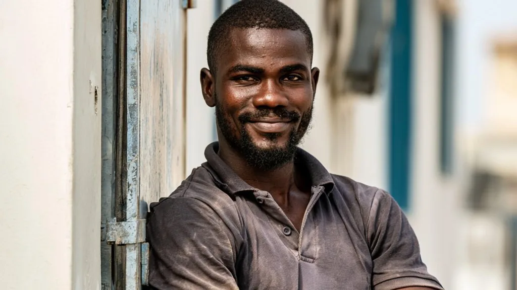 Électricien à Abidjan intervenant sur un tableau électrique